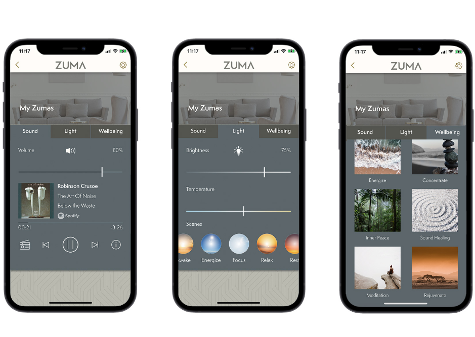 The Zuma mobile app
