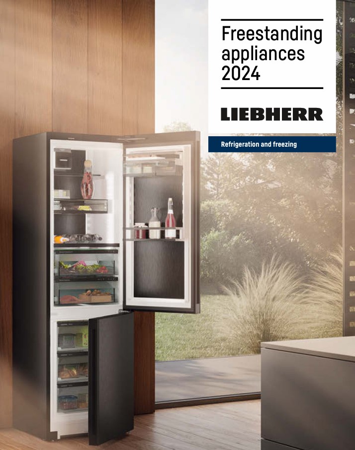 Liebherr freestanding brochure cover