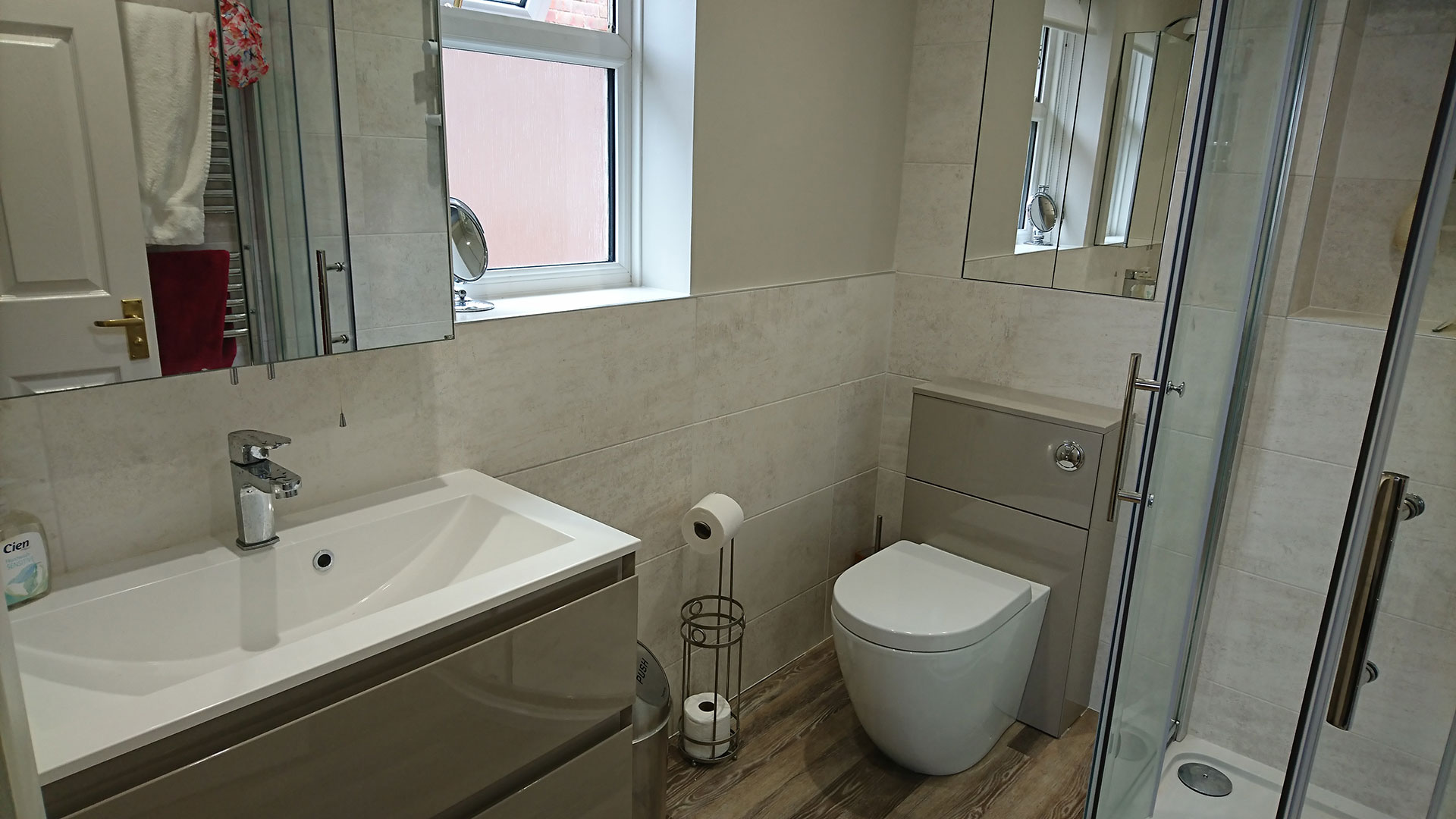 Bathroom installation detail