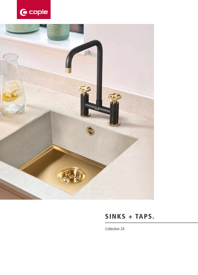 Caple sinks & taps brochure cover